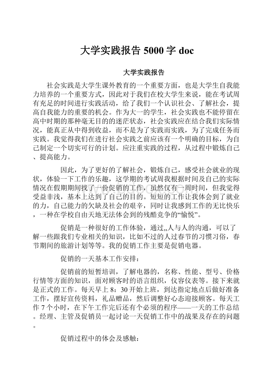 大学实践报告5000字doc.docx