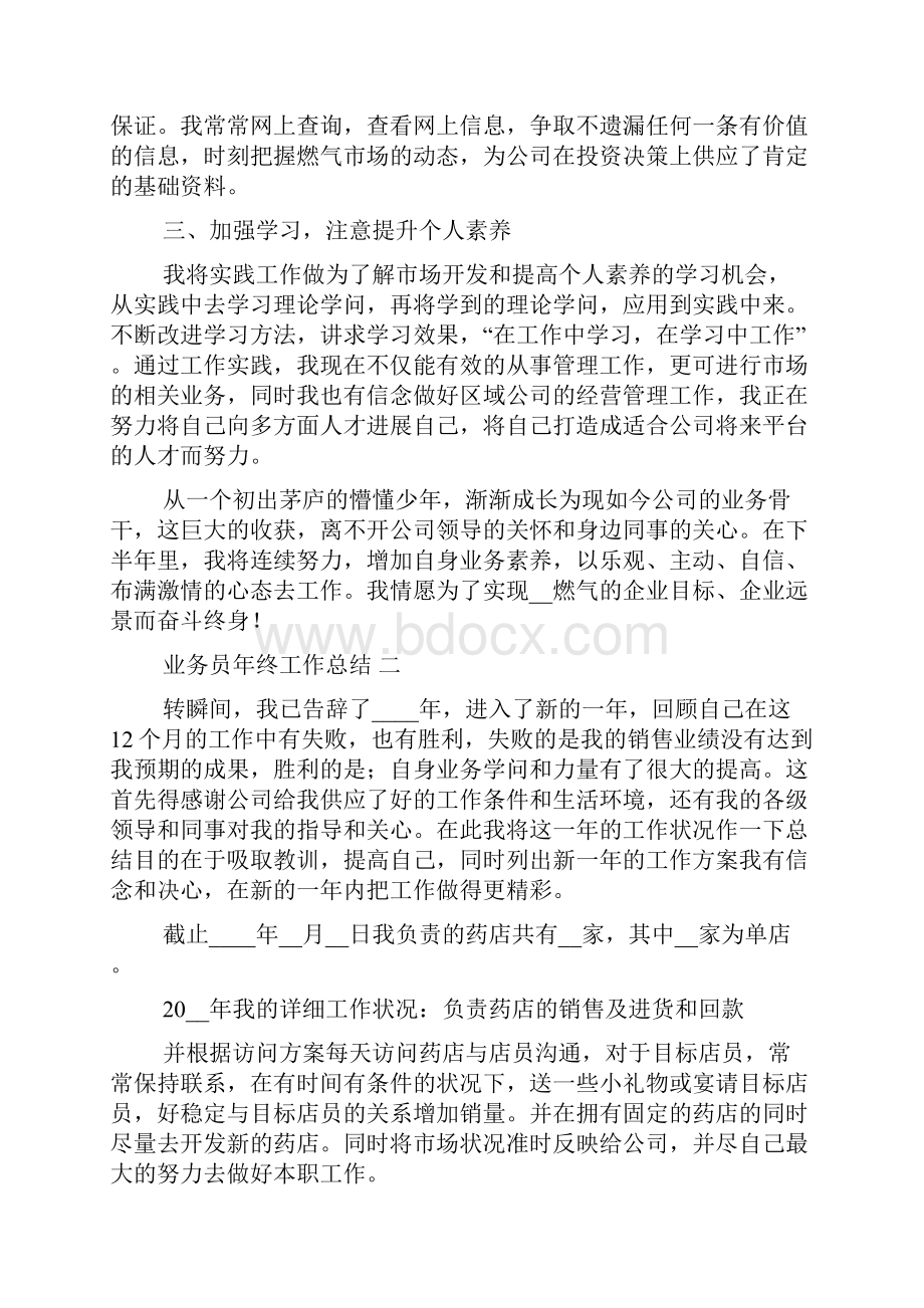 业务员年终工作总结五篇.docx_第2页