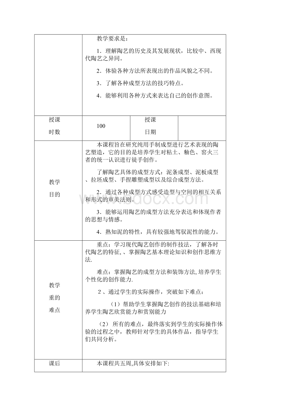 现代陶艺教案.docx_第2页