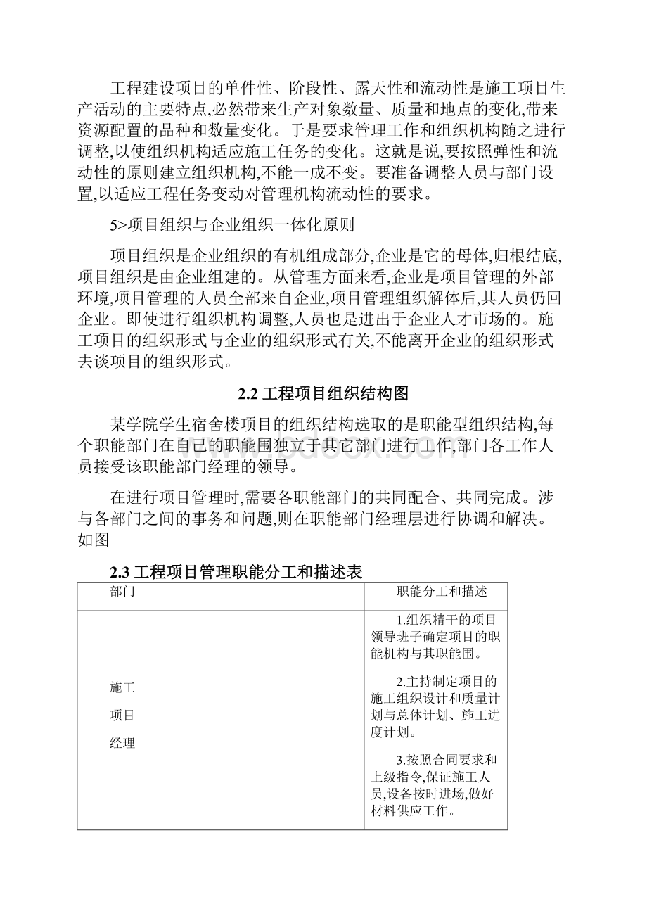 工程项目管理课设某学院学生宿舍楼工程项目管理规划.docx_第3页