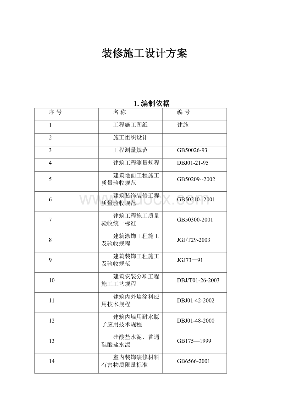 装修施工设计方案.docx