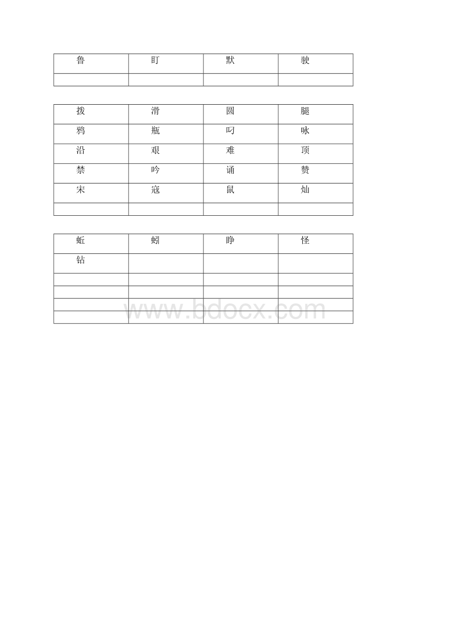 小学一年级下学期二类生字苏教版.docx_第3页