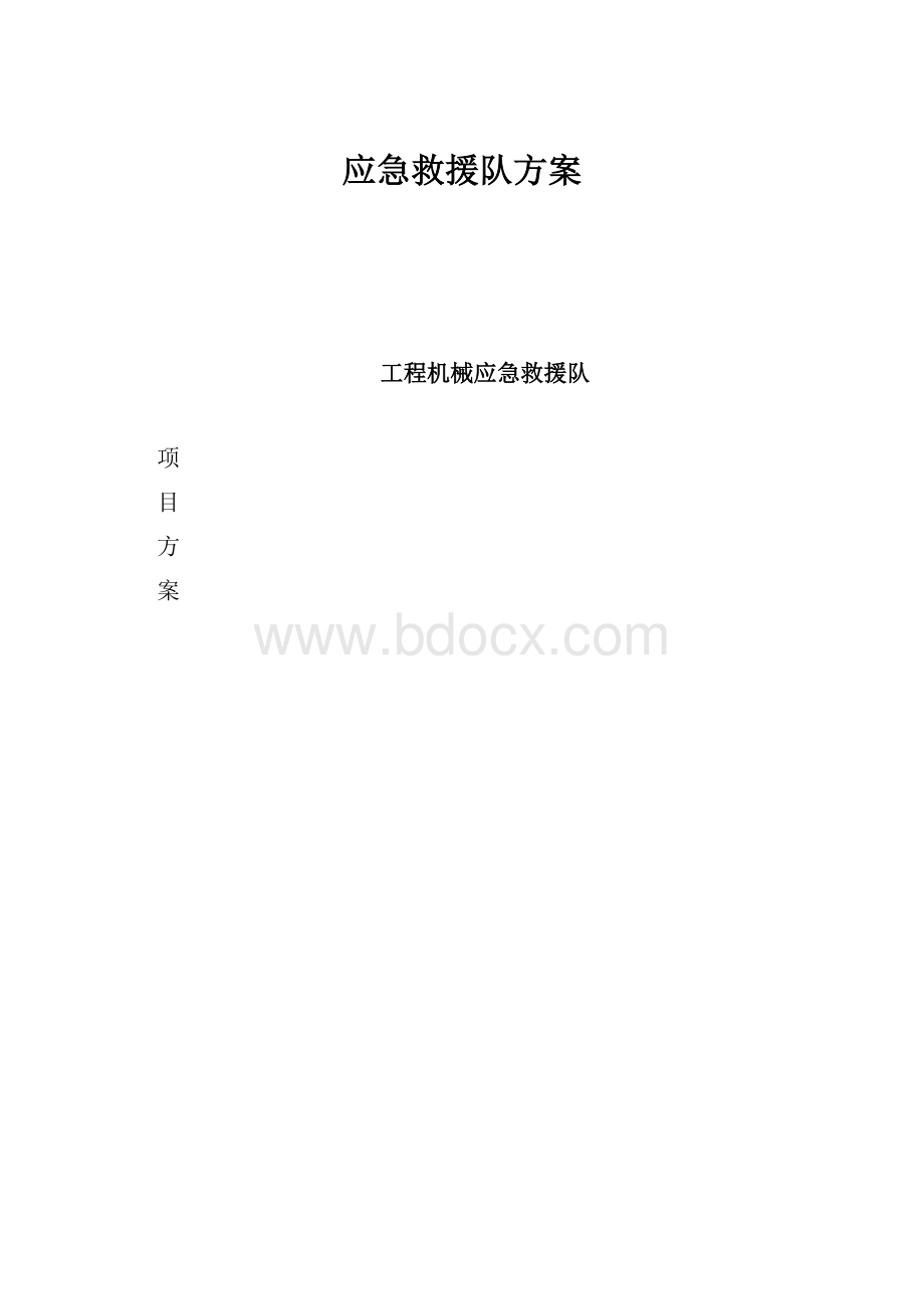 应急救援队方案.docx