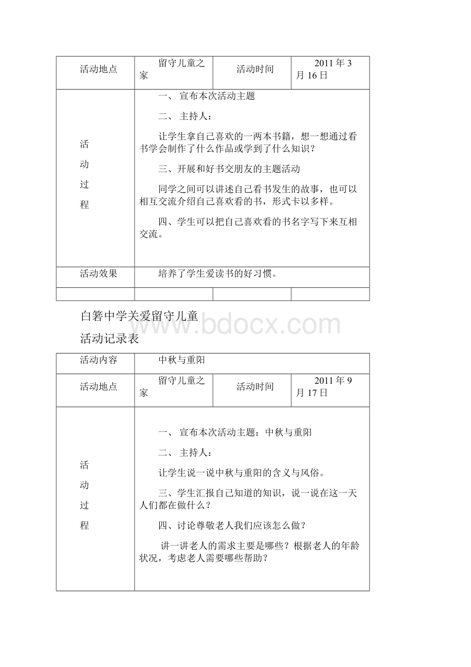 关爱留守儿童活动记录1013年度.docx_第2页