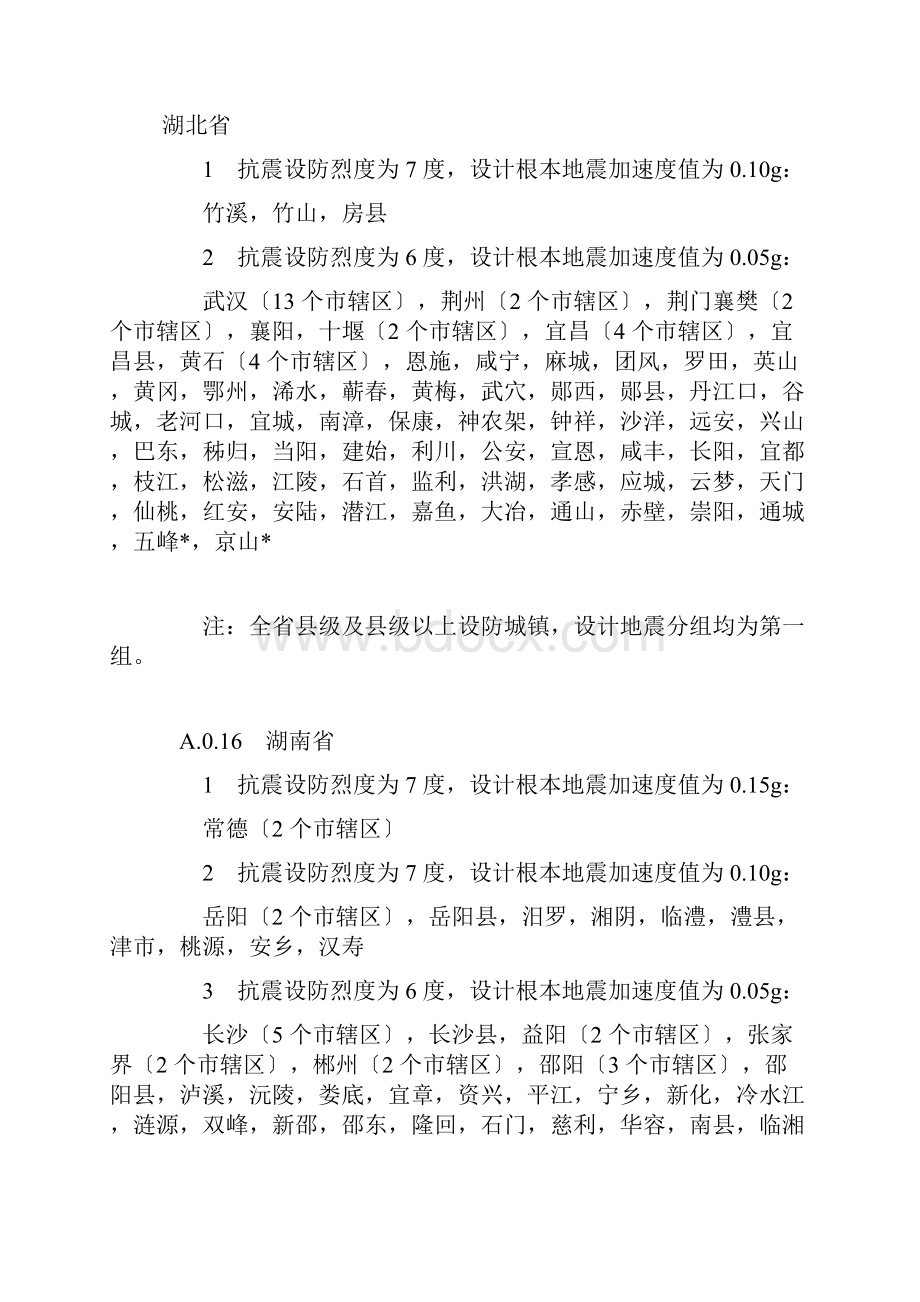 中国各地抗震设防烈度表.docx_第2页