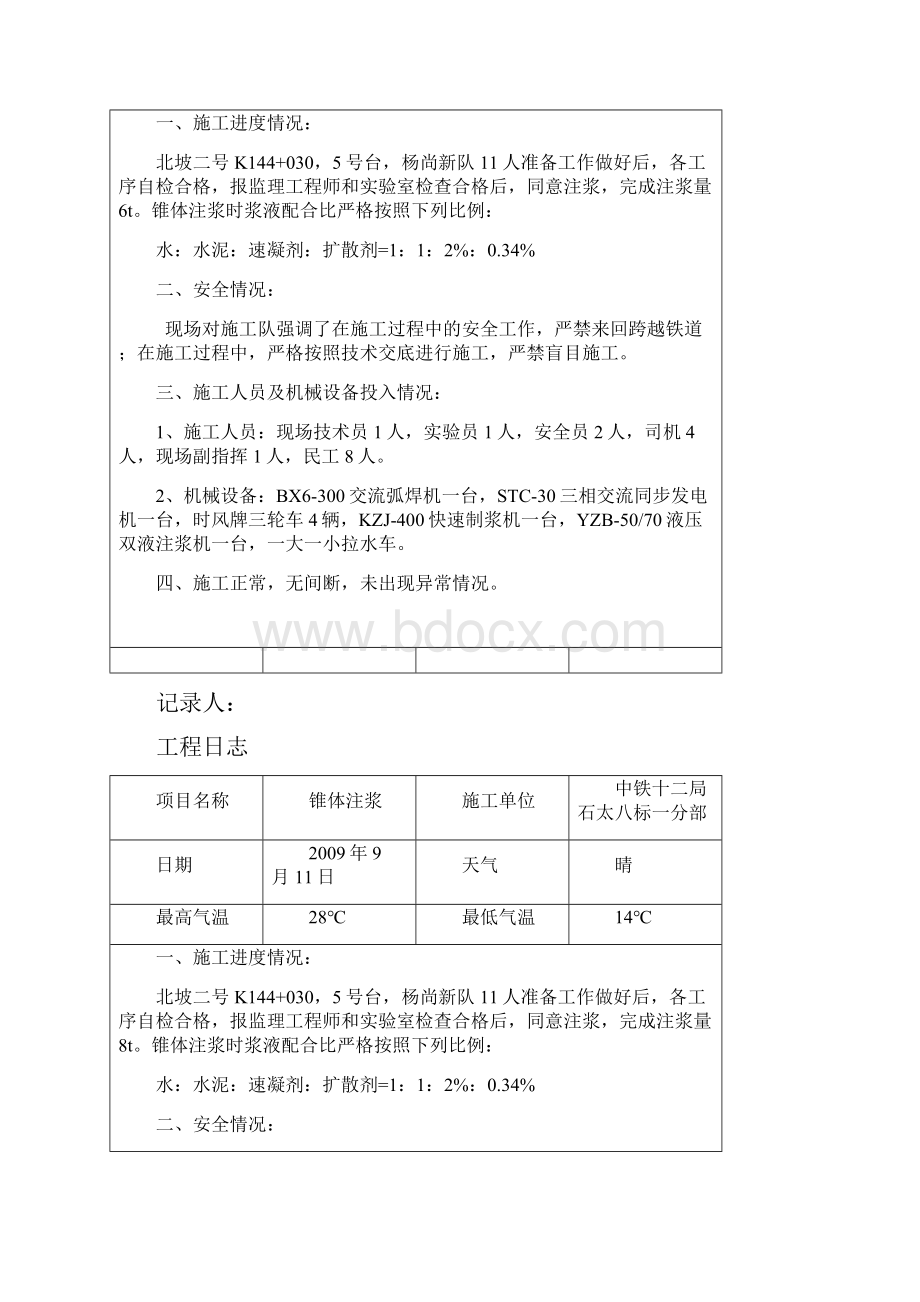 桥涵施工日志.docx_第2页