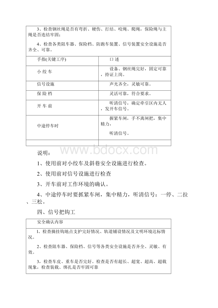 煤矿各工种手指口述操作标准全文.docx_第3页