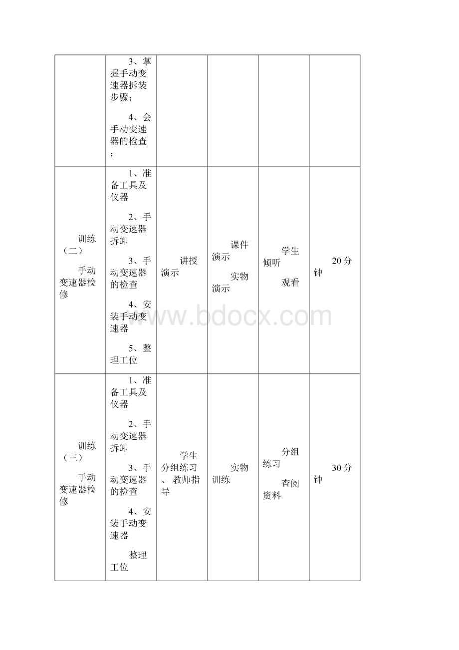 两轴式手动变速器拆装检修教案.docx_第3页