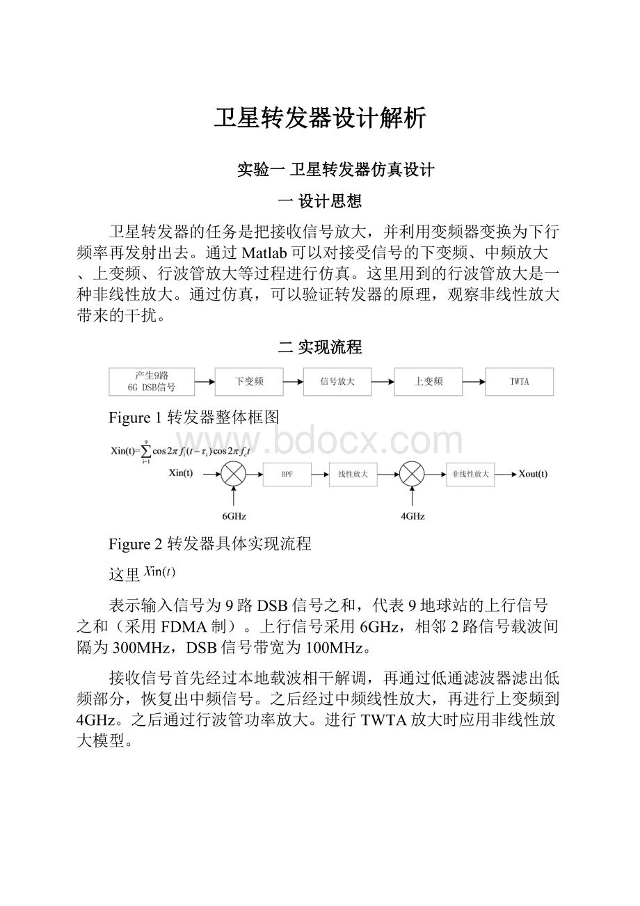 卫星转发器设计解析.docx