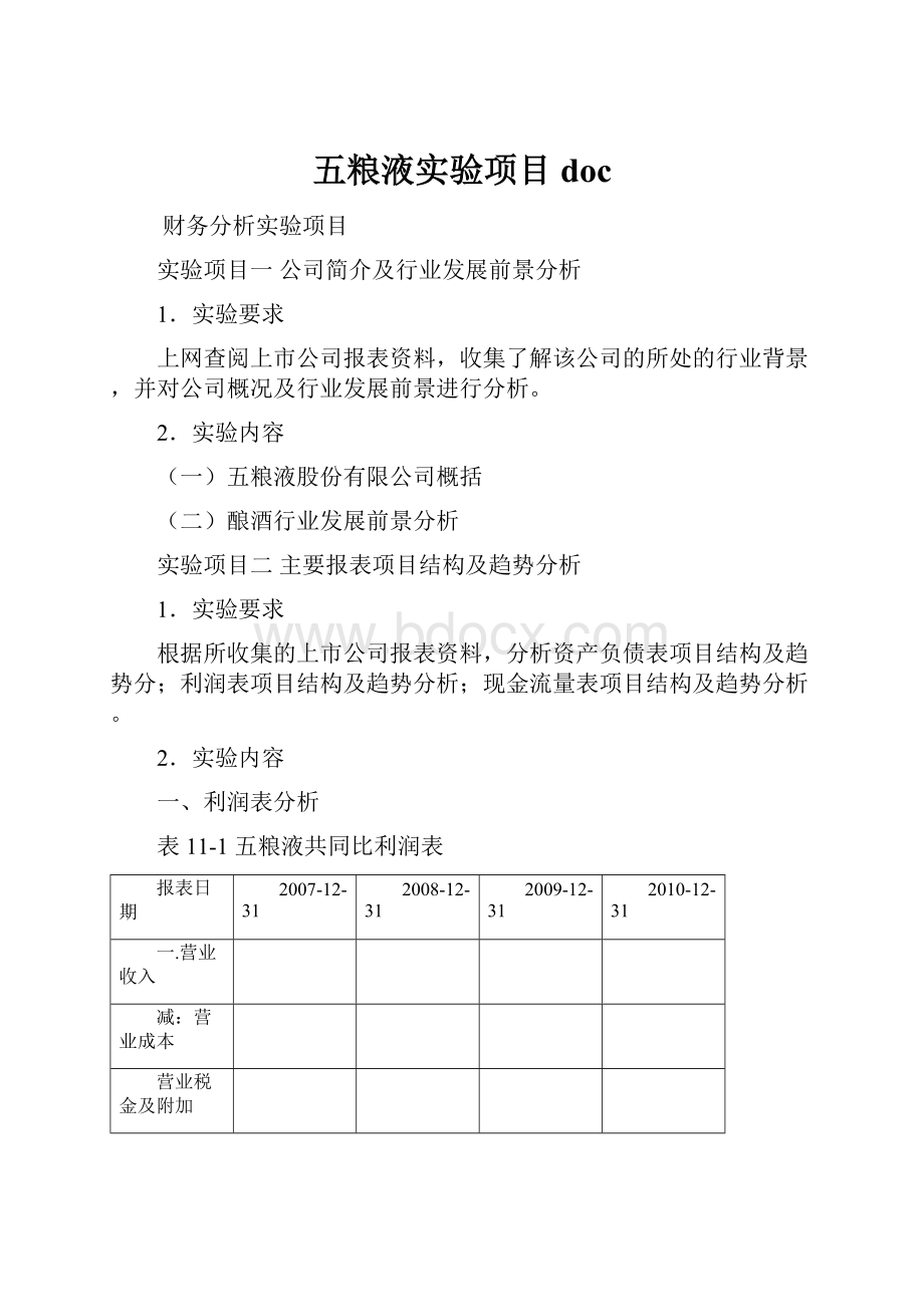 五粮液实验项目doc.docx