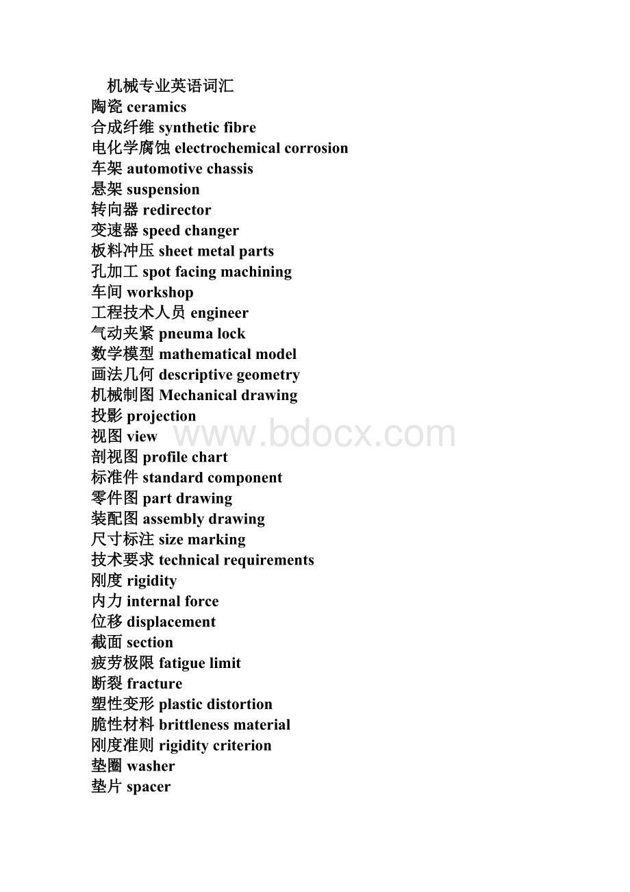 机械专业中英文对照大全机械工程师必备.docx_第2页