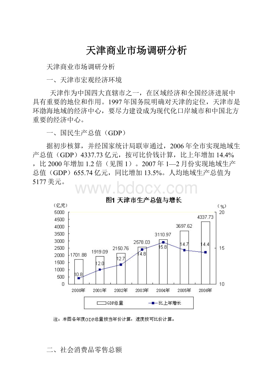 天津商业市场调研分析.docx_第1页