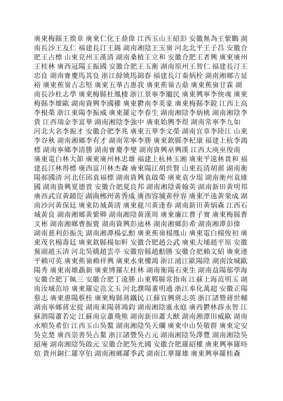 黄埔军校潮州分校同学姓名籍贯表.docx_第2页