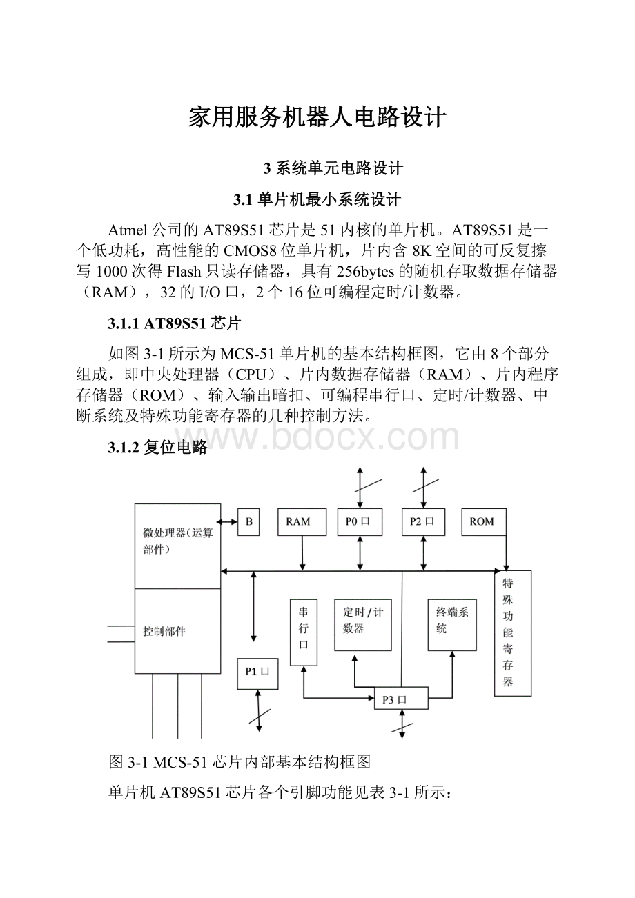 家用服务机器人电路设计.docx