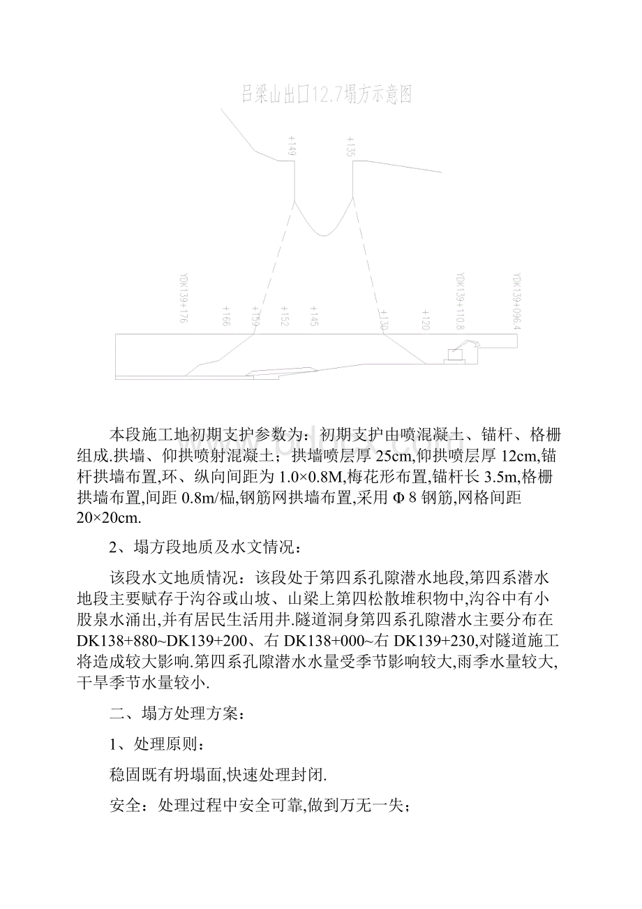 吕梁山隧道出口塌方处理施工技术方案.docx_第2页