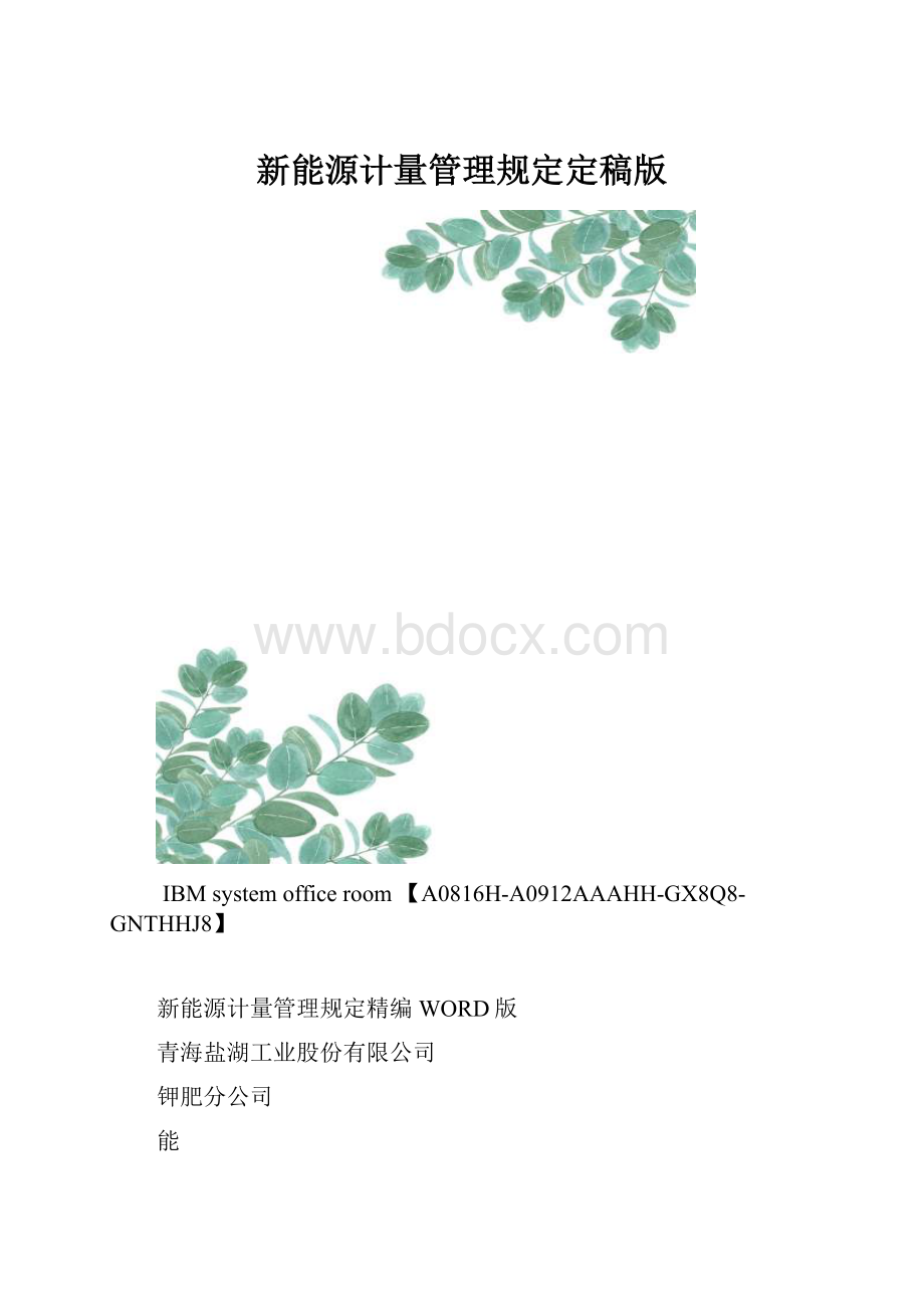 新能源计量管理规定定稿版.docx