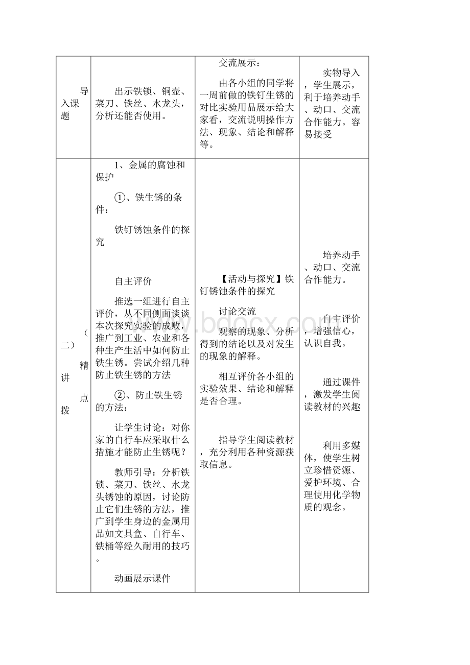 金属资源的利用和保护教案2.docx_第2页