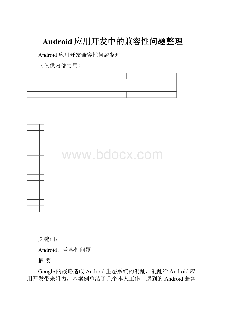 Android应用开发中的兼容性问题整理.docx_第1页