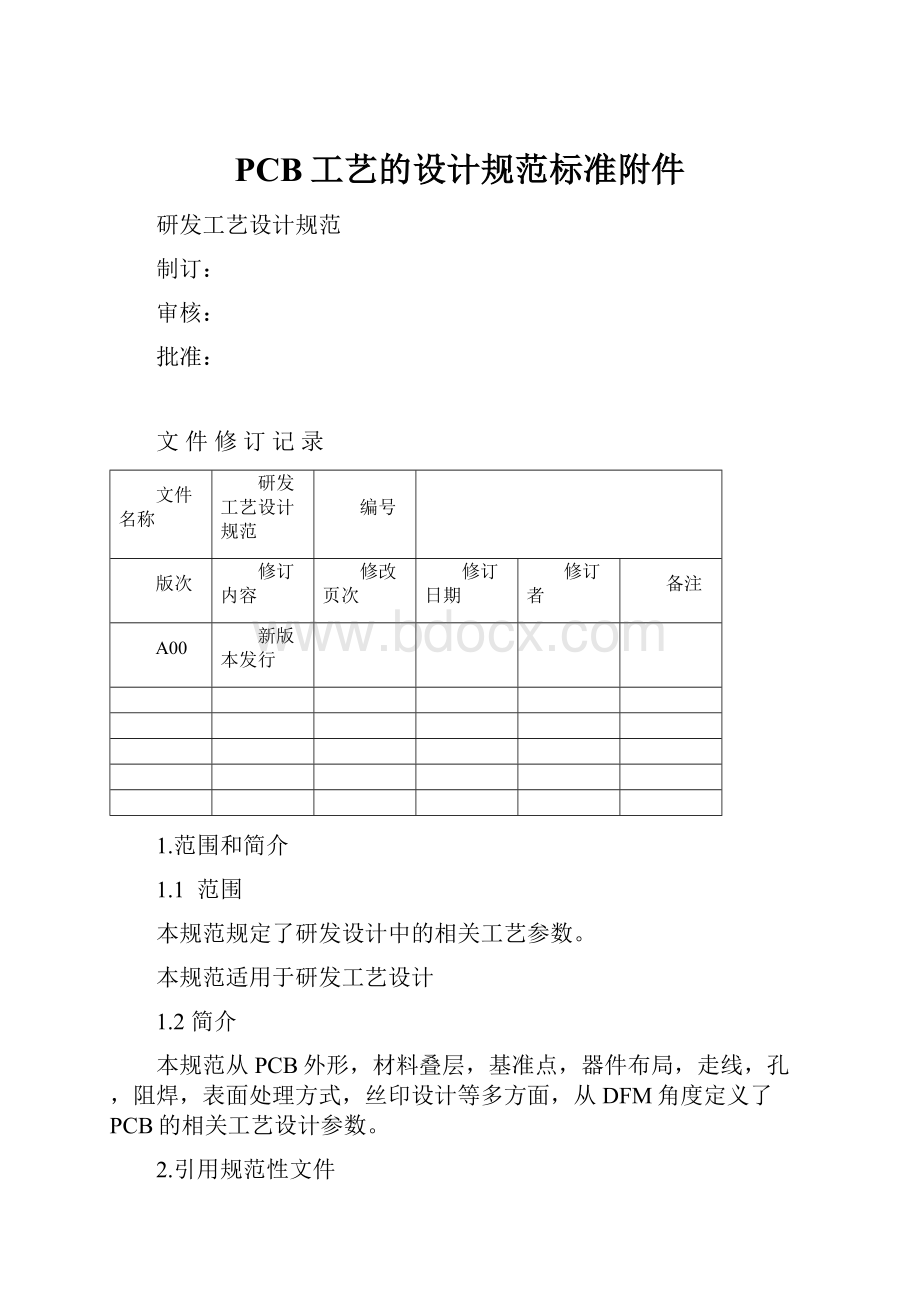 PCB工艺的设计规范标准附件.docx