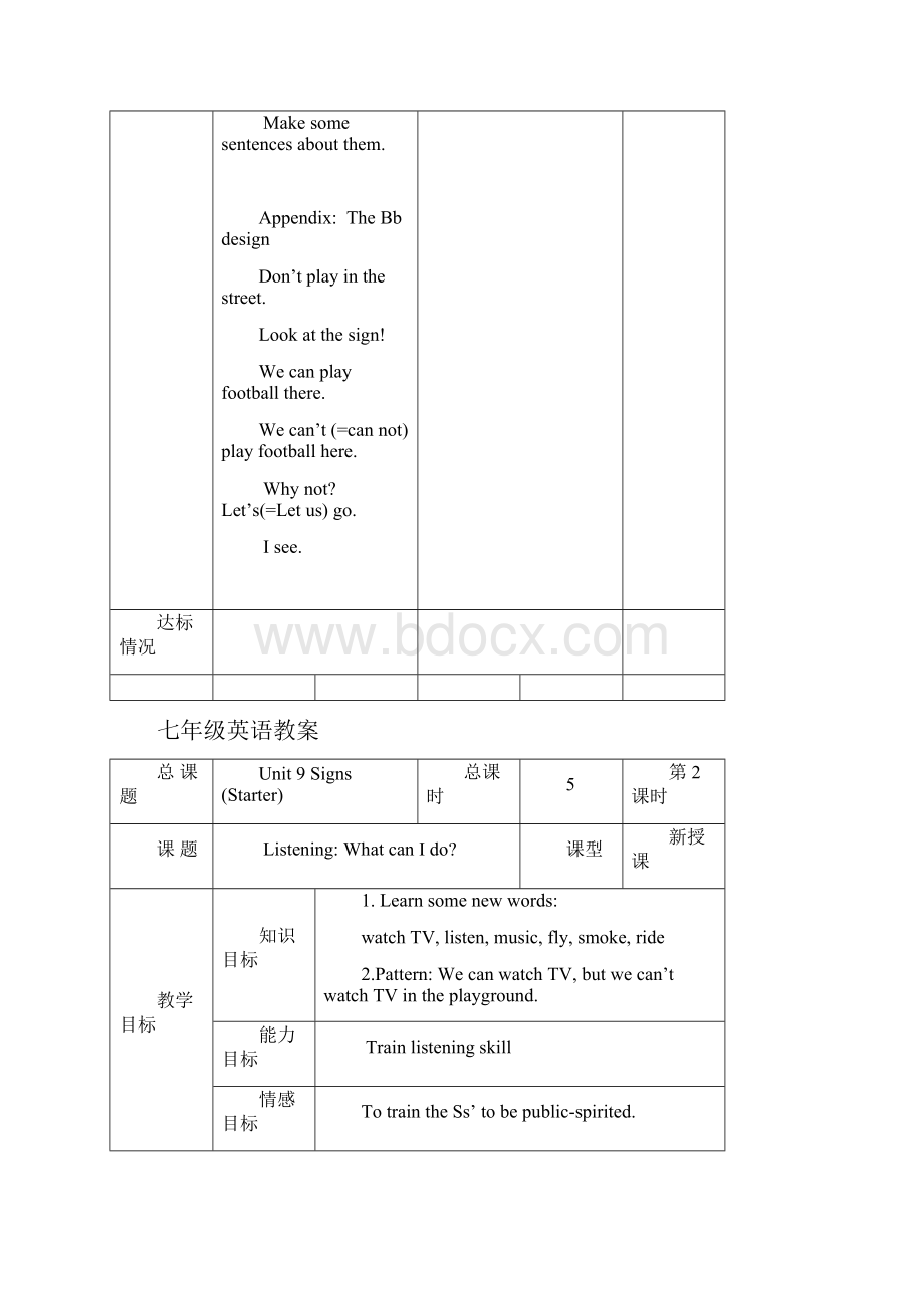 牛津预备级 Unit9教案专用格式.docx_第3页