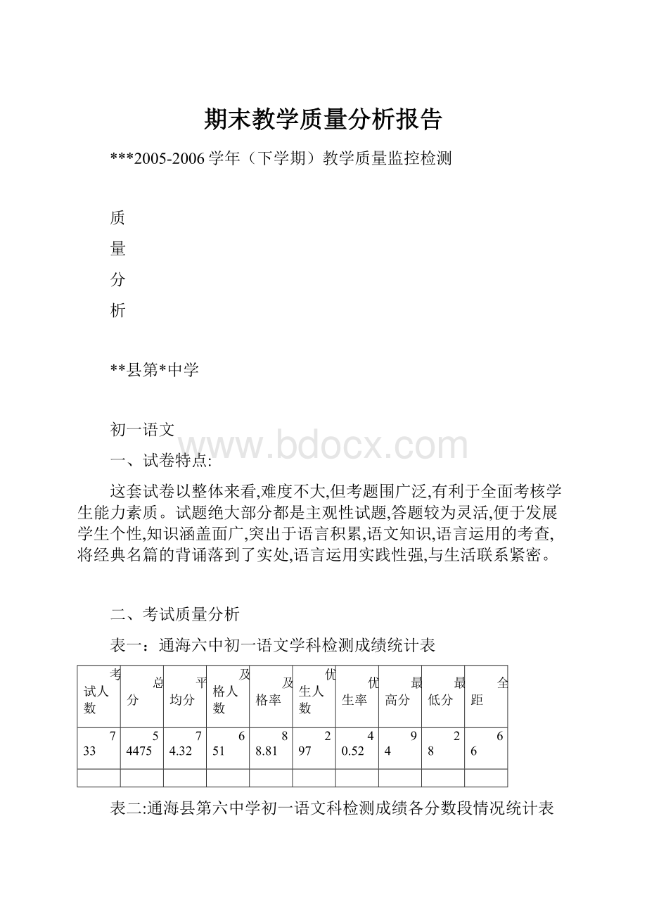 期末教学质量分析报告.docx_第1页