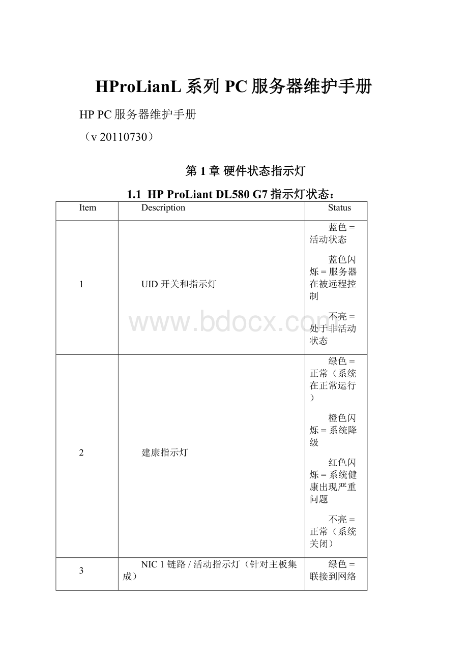 HProLianL系列PC服务器维护手册.docx