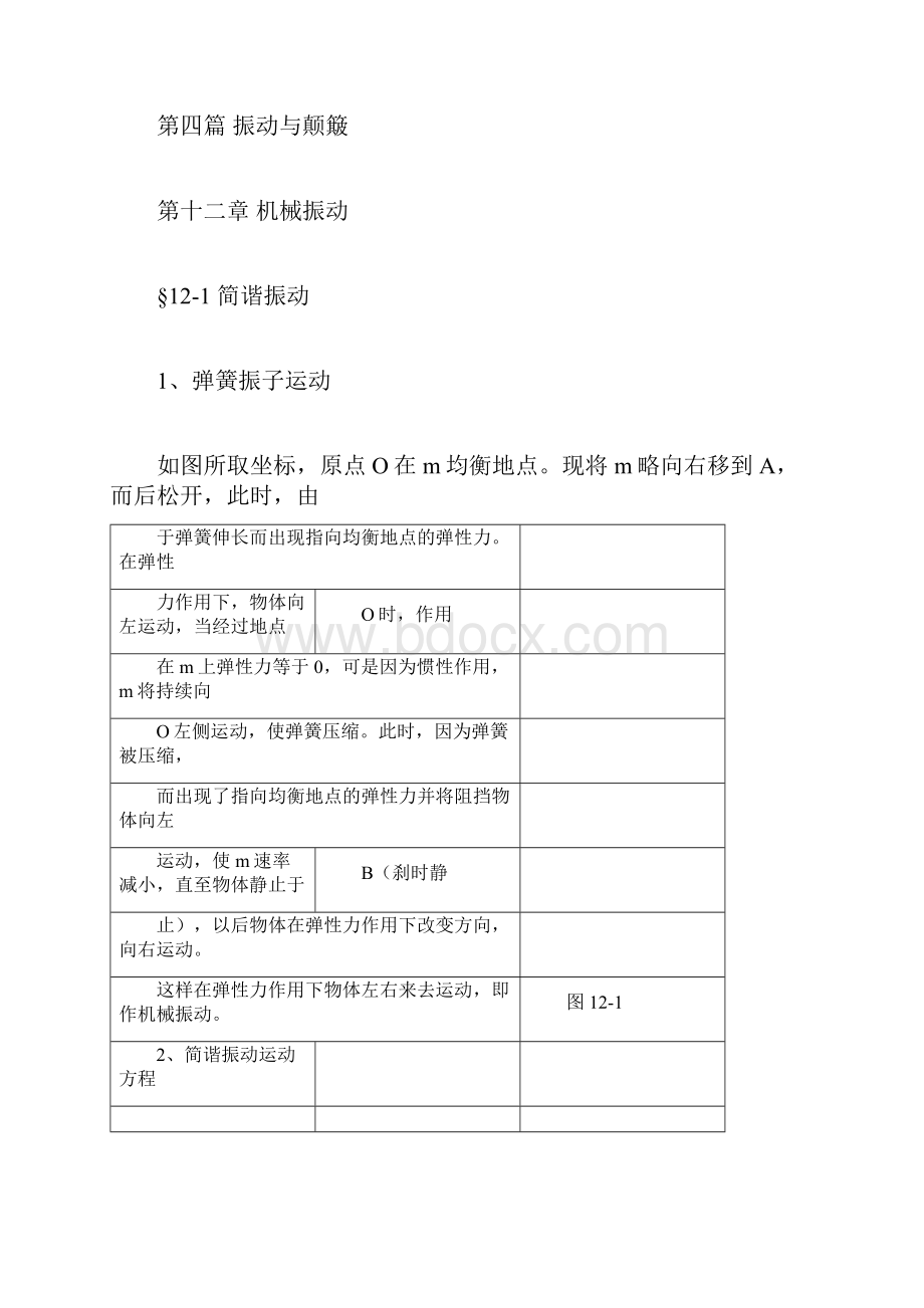 完整版大学物理授课教案第十二章机械振动.docx_第3页