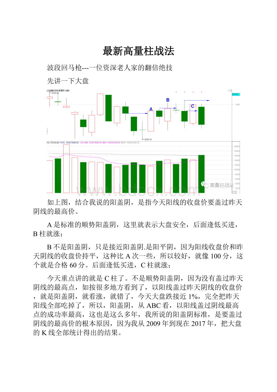 最新高量柱战法.docx