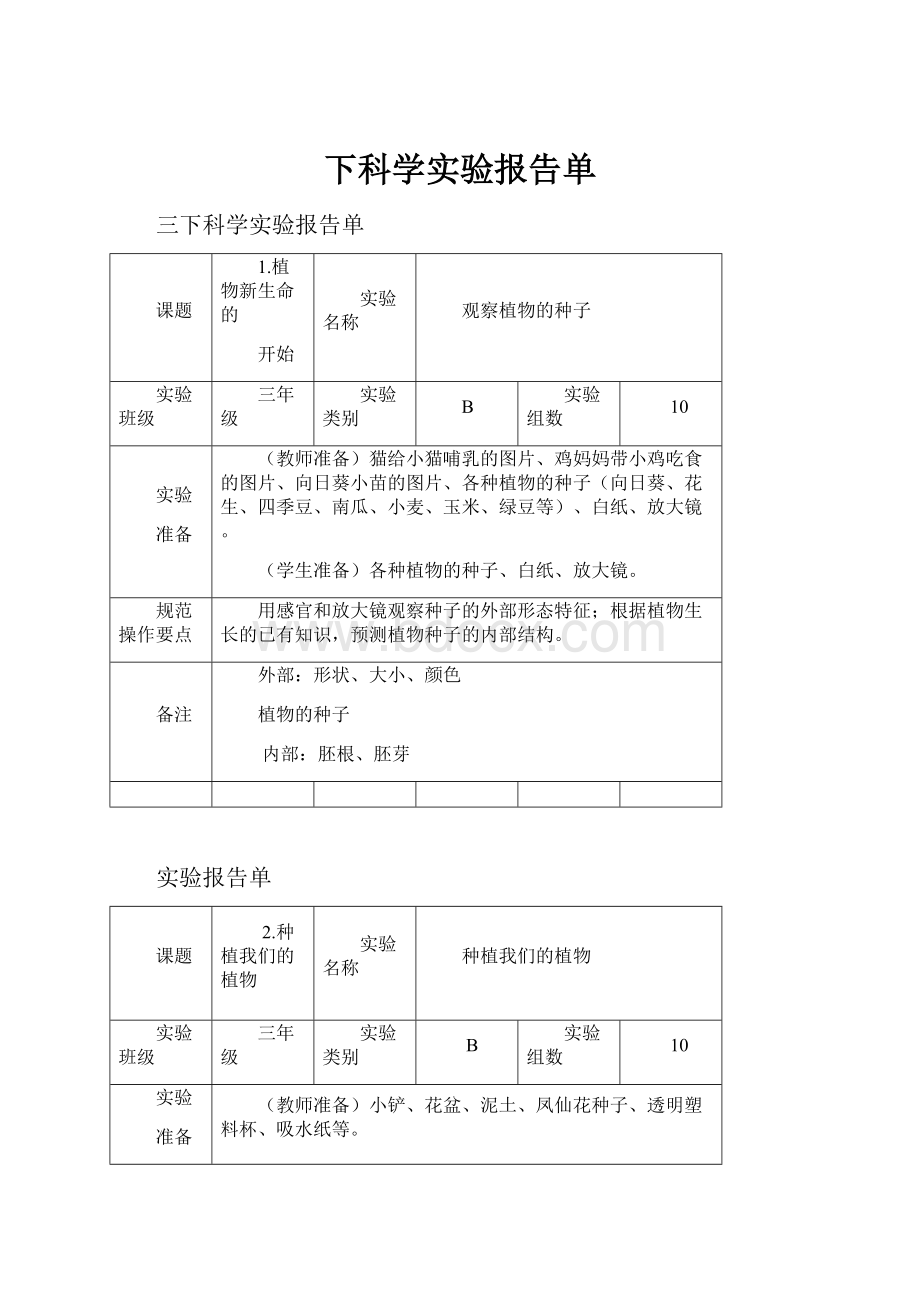 下科学实验报告单.docx