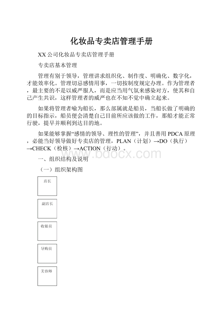 化妆品专卖店管理手册.docx_第1页