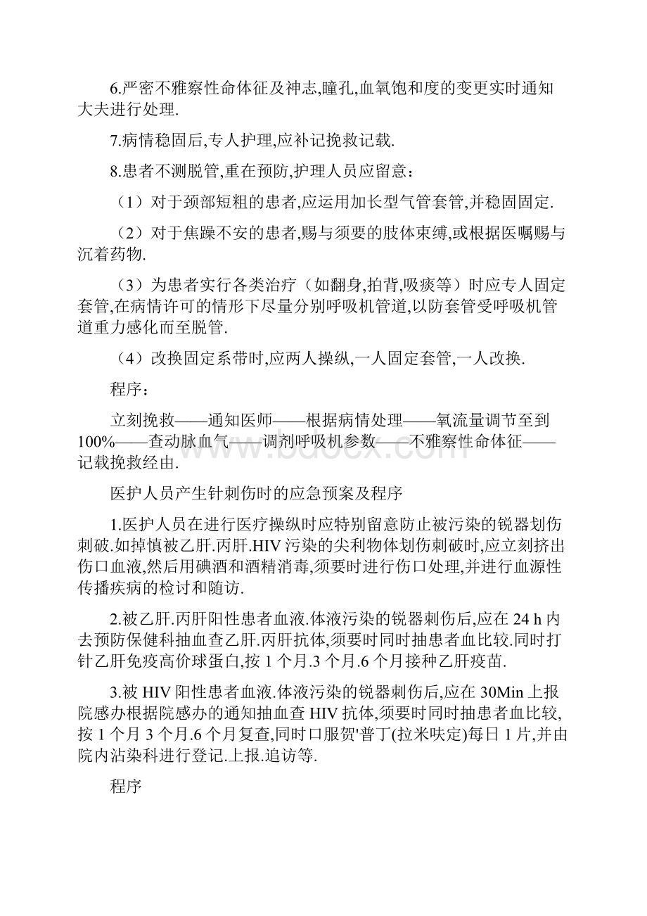 气管插管意外拔管应急预案.docx_第2页