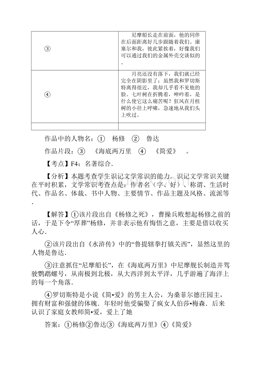 湖北省14市中考语文按考点分类汇编名著阅读及文学常识含答案.docx_第3页