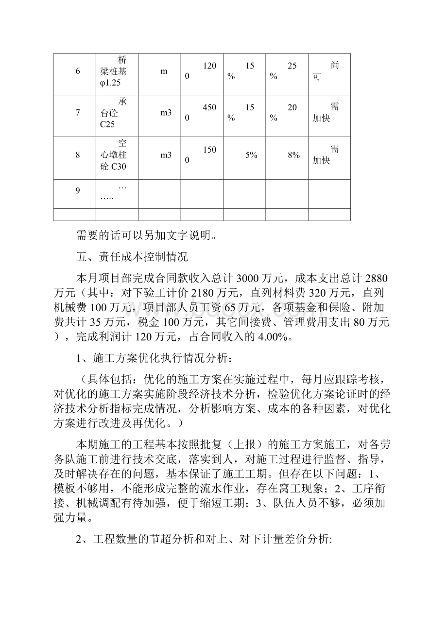 责任成本管理分析报告范本.docx_第3页