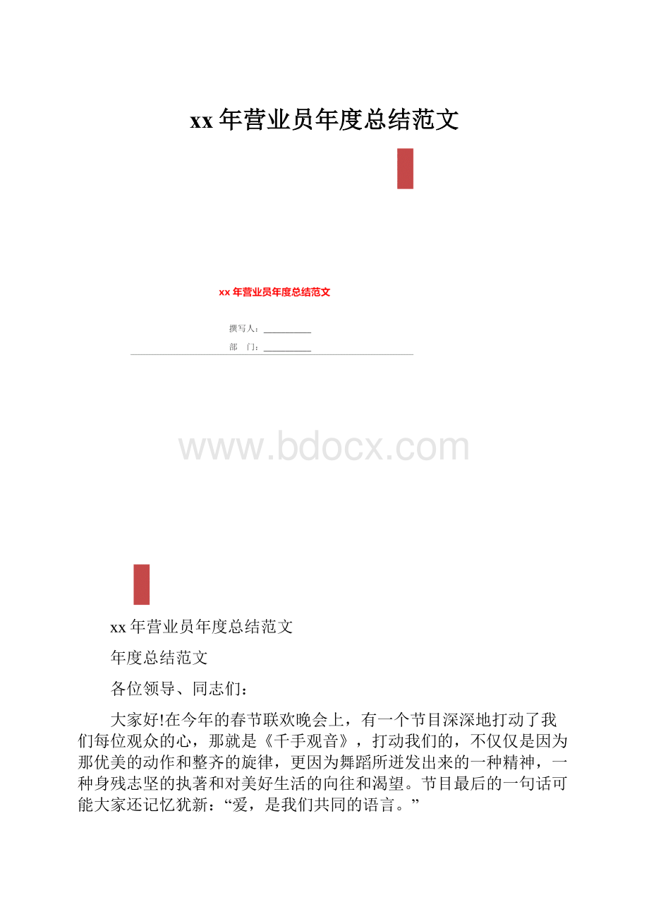 xx年营业员年度总结范文.docx