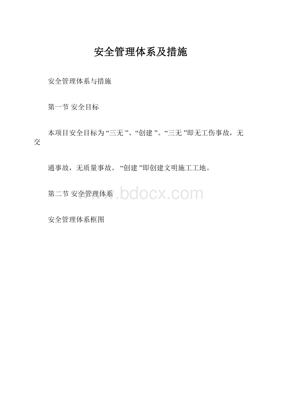 安全管理体系及措施.docx