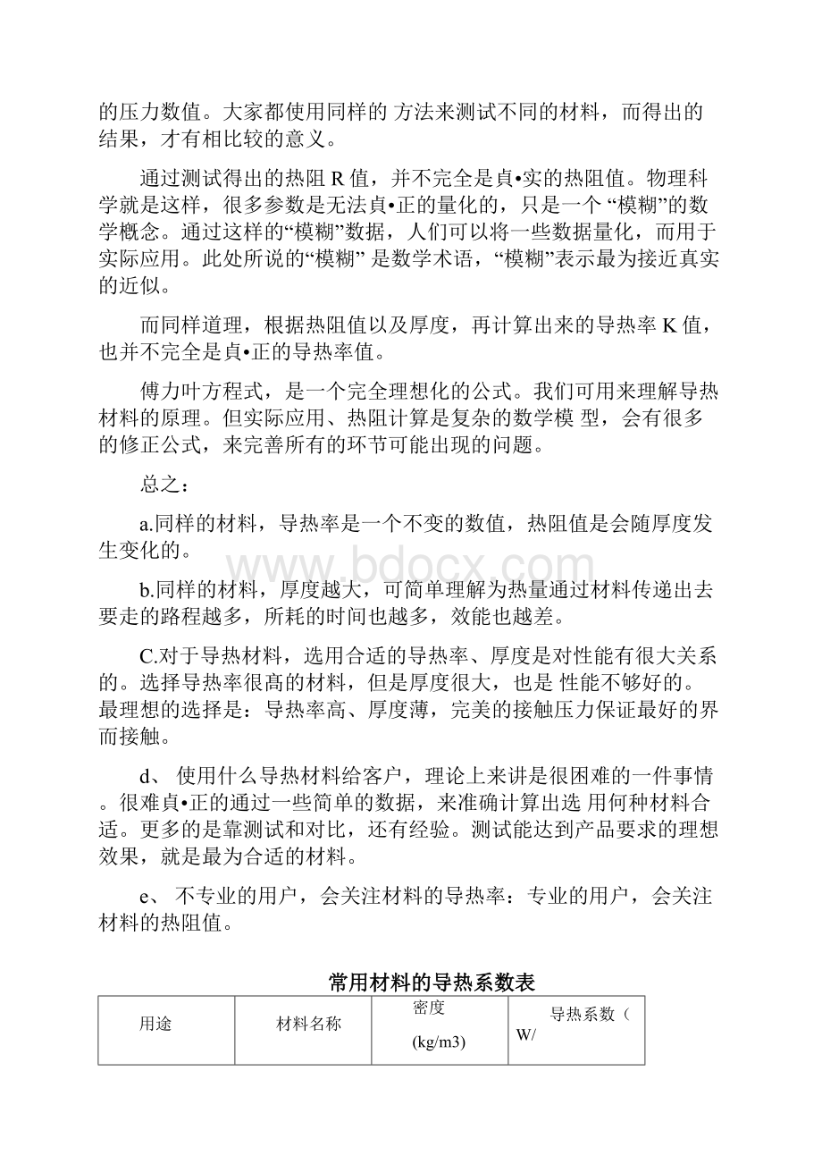 常用材料的导热系数表.docx_第2页