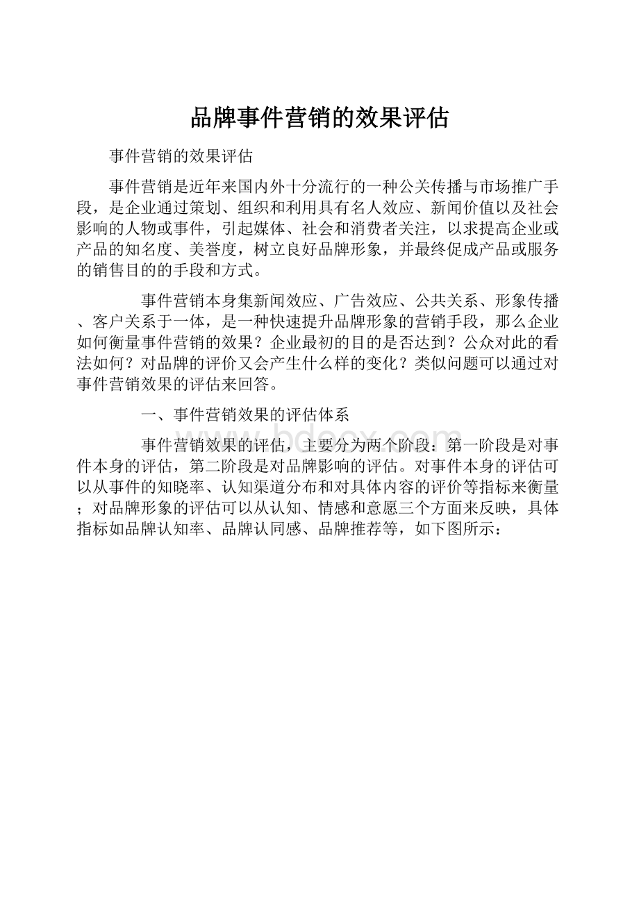 品牌事件营销的效果评估.docx_第1页