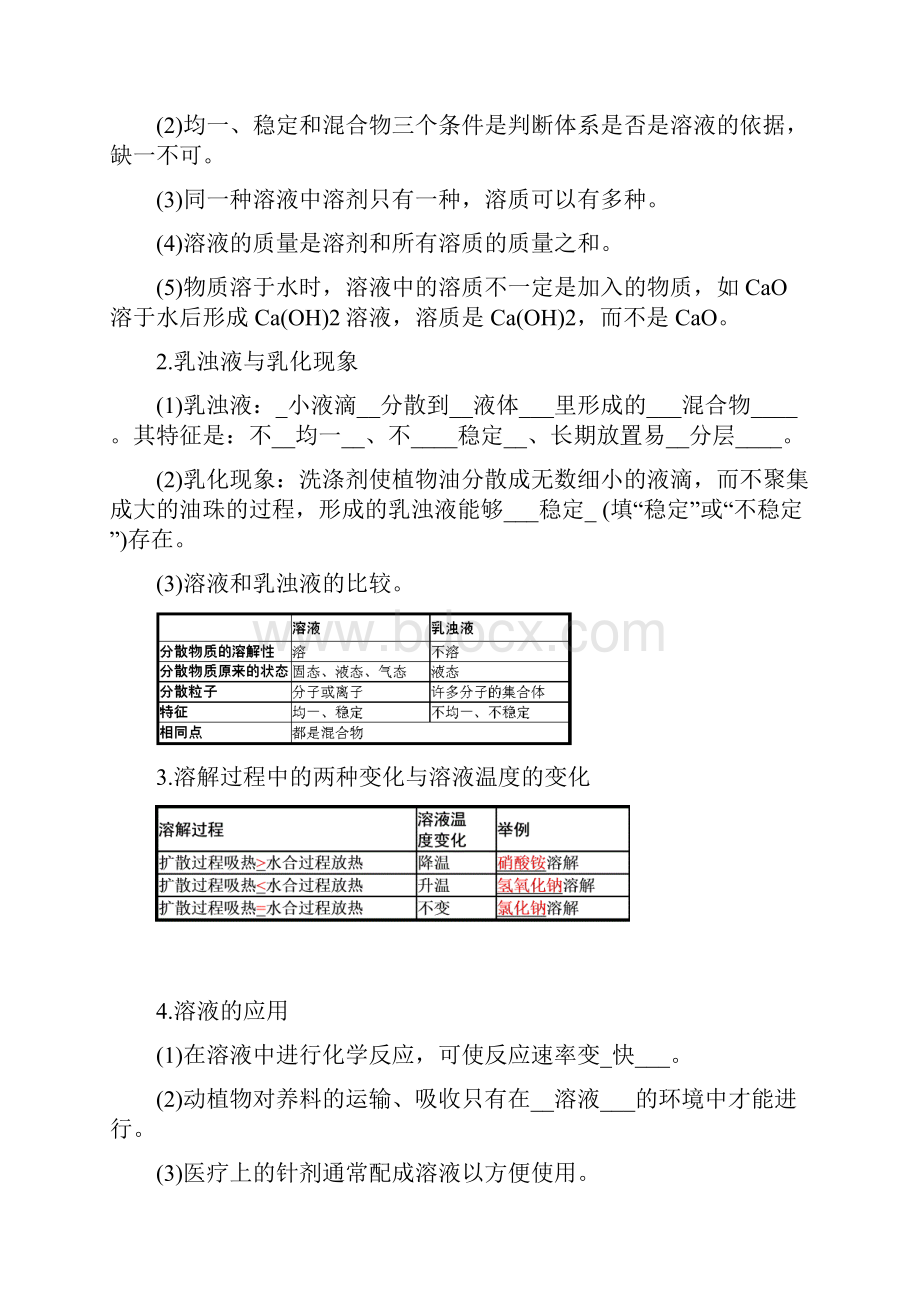 中考化学一轮复习 第九单元 溶液试题.docx_第2页