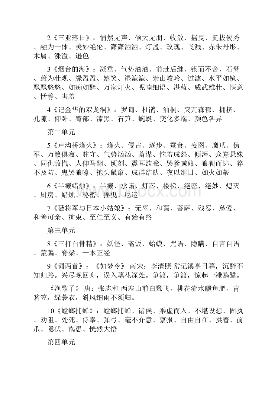 苏教版六年级语文下册重点词汇.docx_第2页