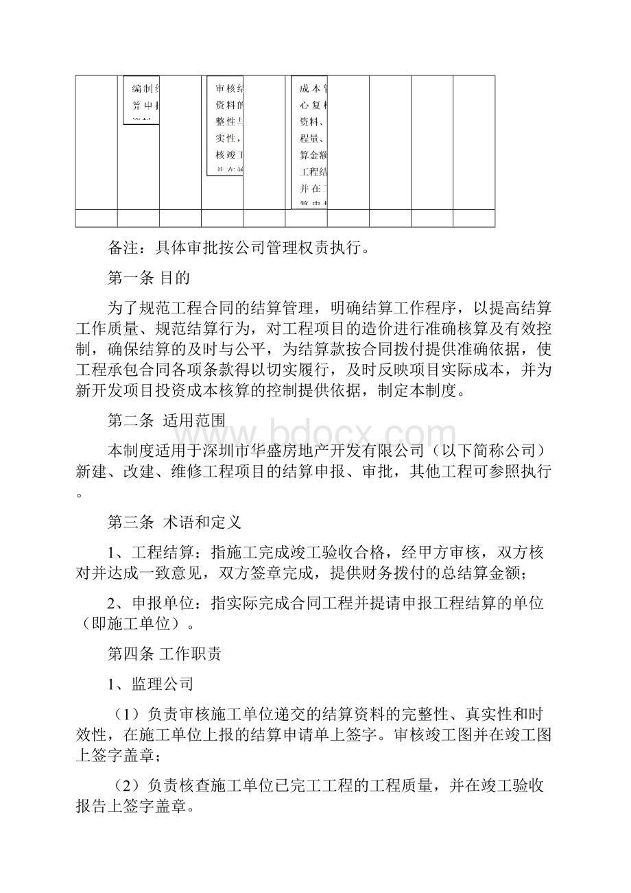 工程结算管理制度守则.docx_第2页