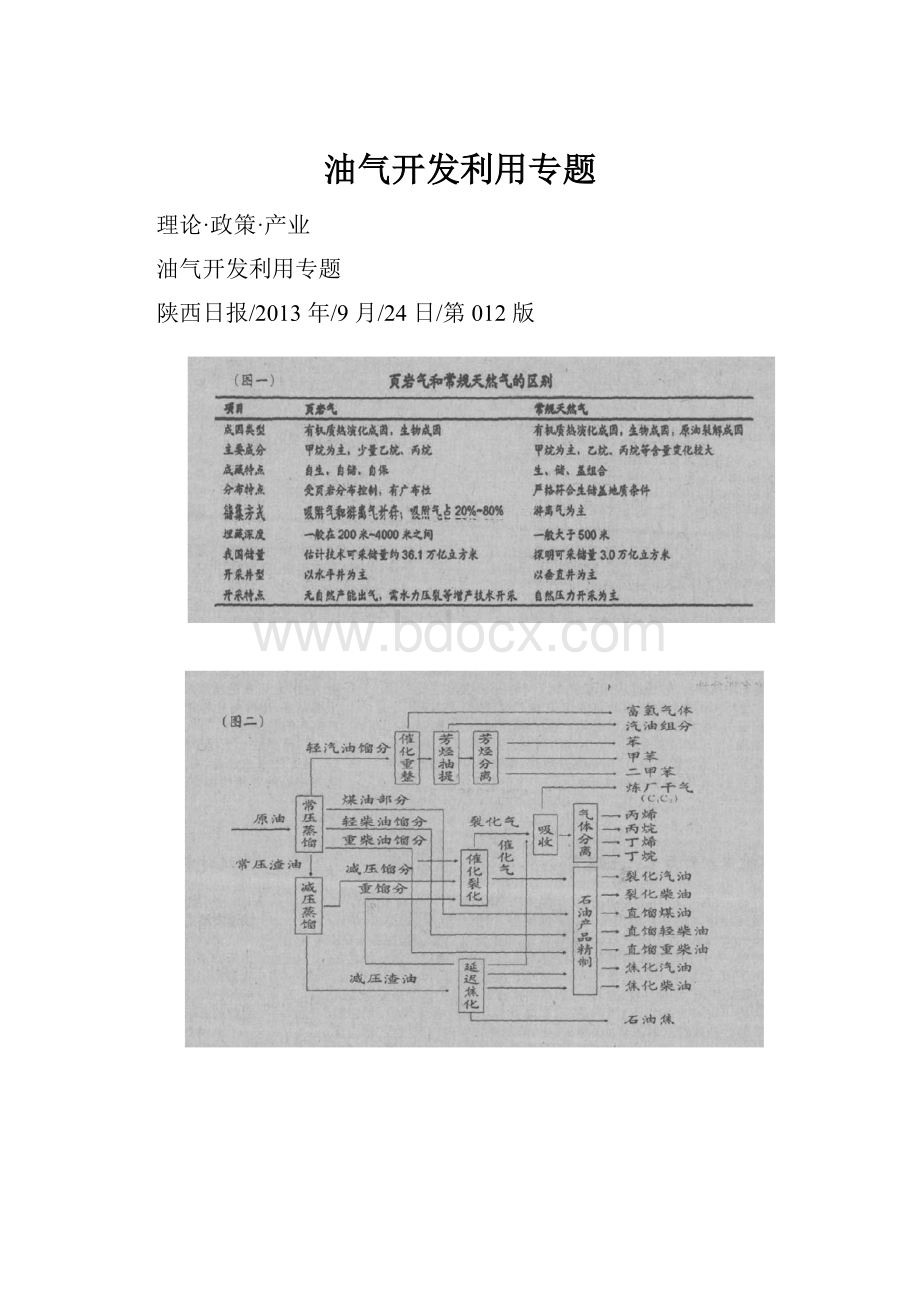 油气开发利用专题.docx_第1页