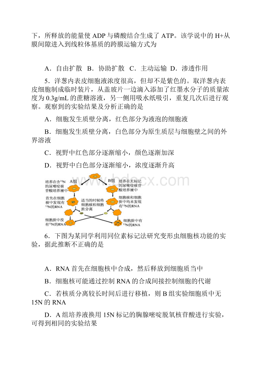 湖南省长沙市届高三高考模拟生物试题.docx_第3页