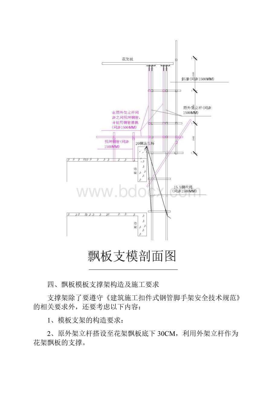 花架悬挑板模板支撑架方案0225.docx_第2页