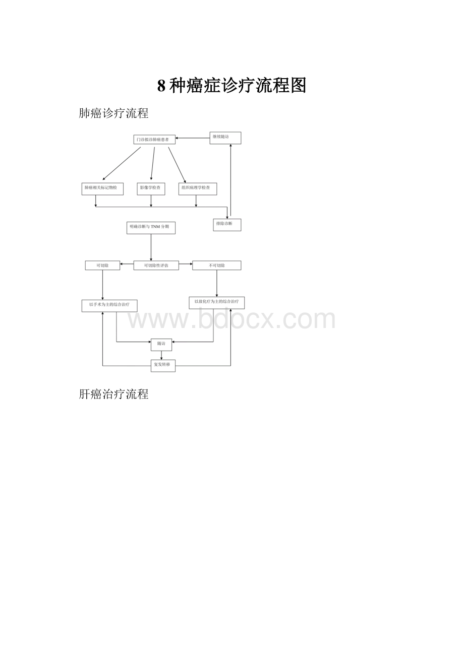 8种癌症诊疗流程图.docx