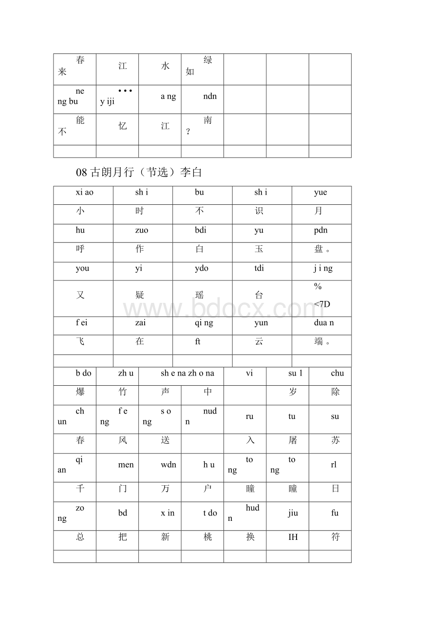 儿童古诗启蒙必读带拼音教学内容.docx_第2页