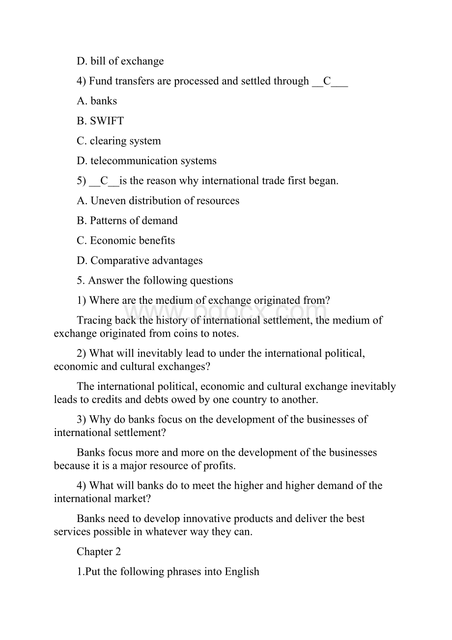 国际结算英文版清华大学出版社答案.docx_第3页