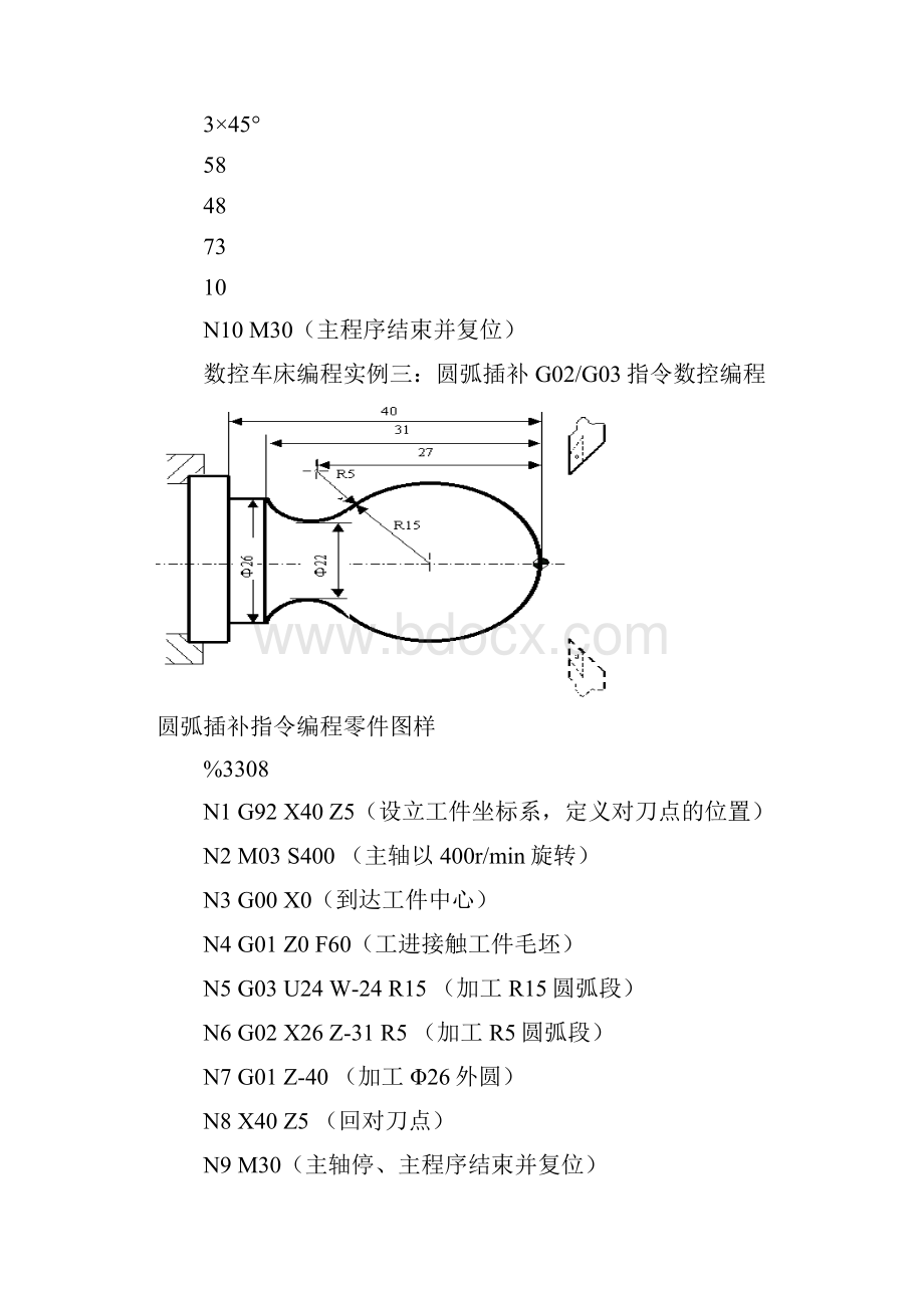 数控车床编程实例集锦.docx_第3页