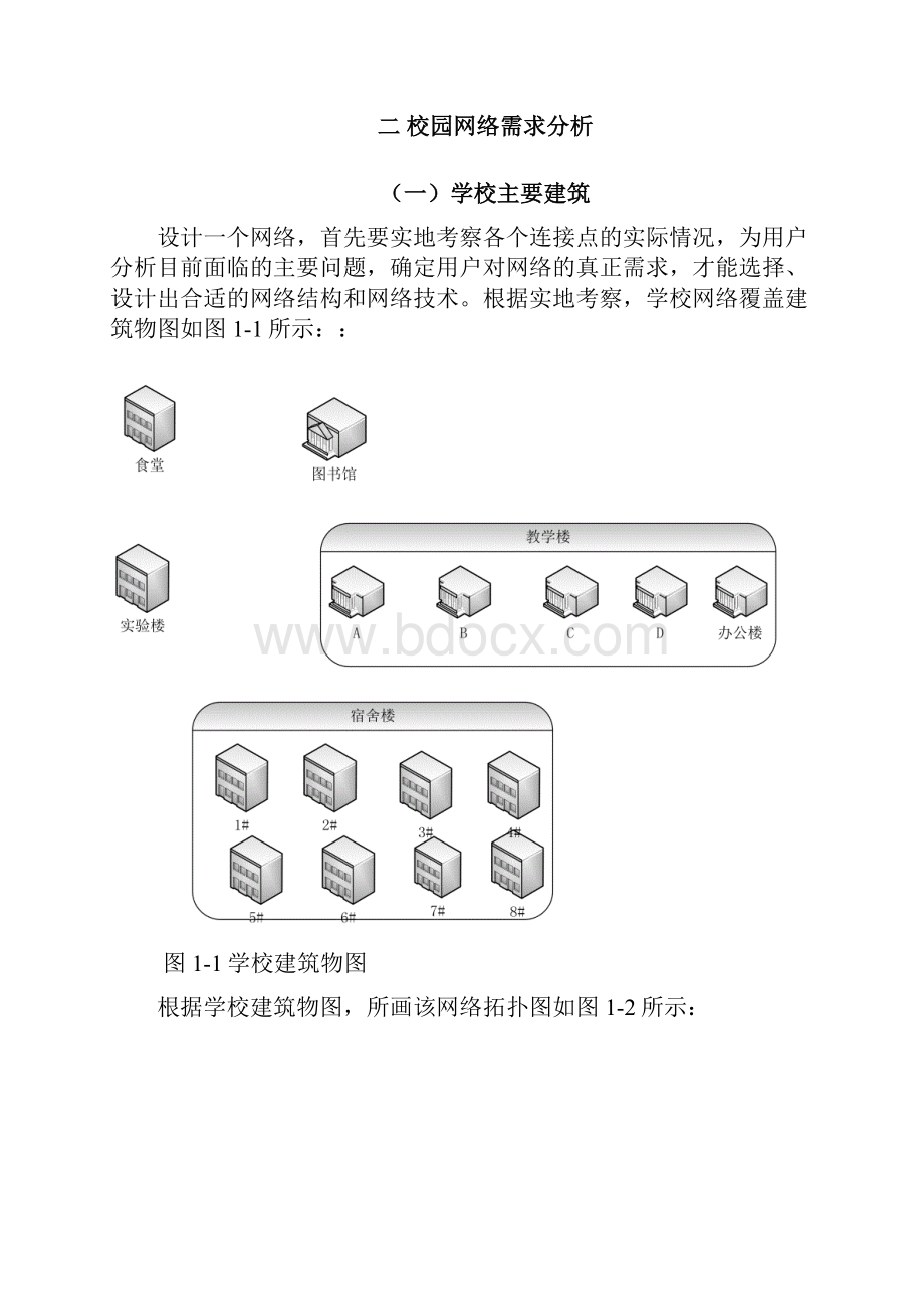 校园网络规划和建设项目设计方案.docx_第3页