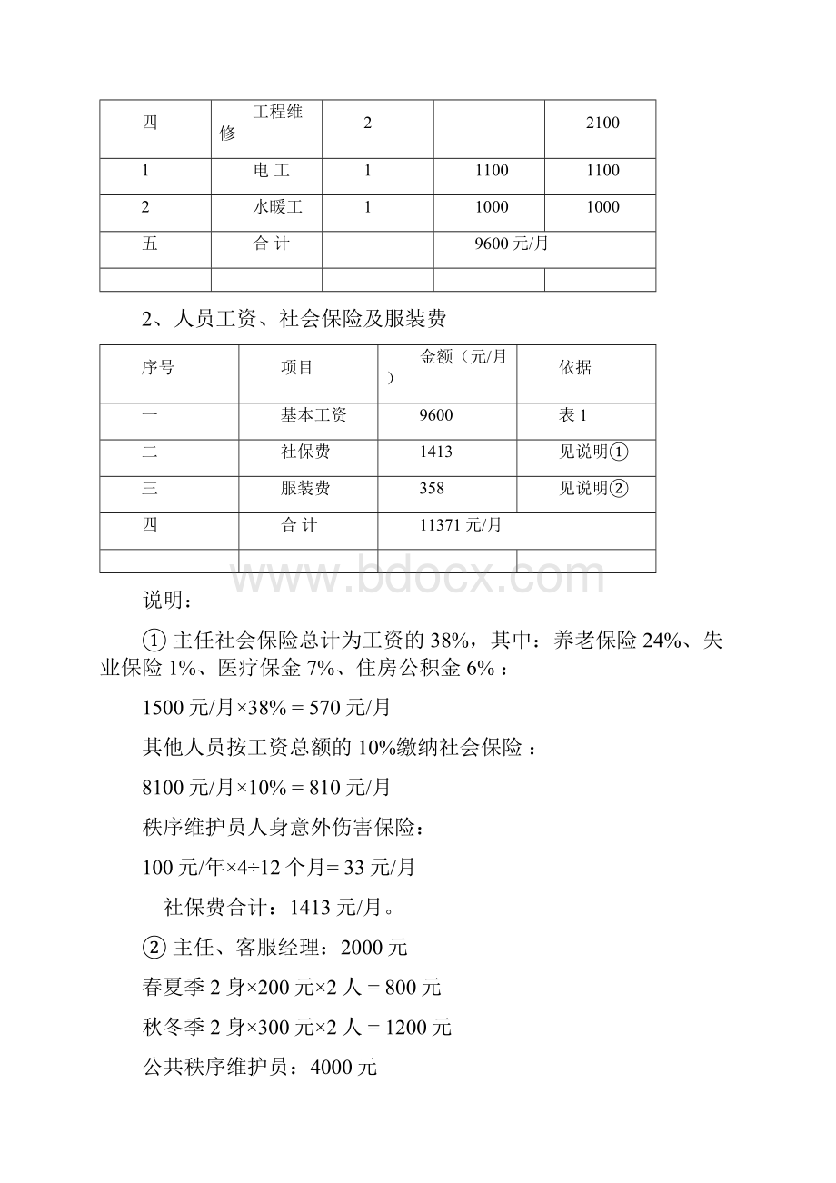 干休所物业管理费用测算知识讲解.docx_第2页