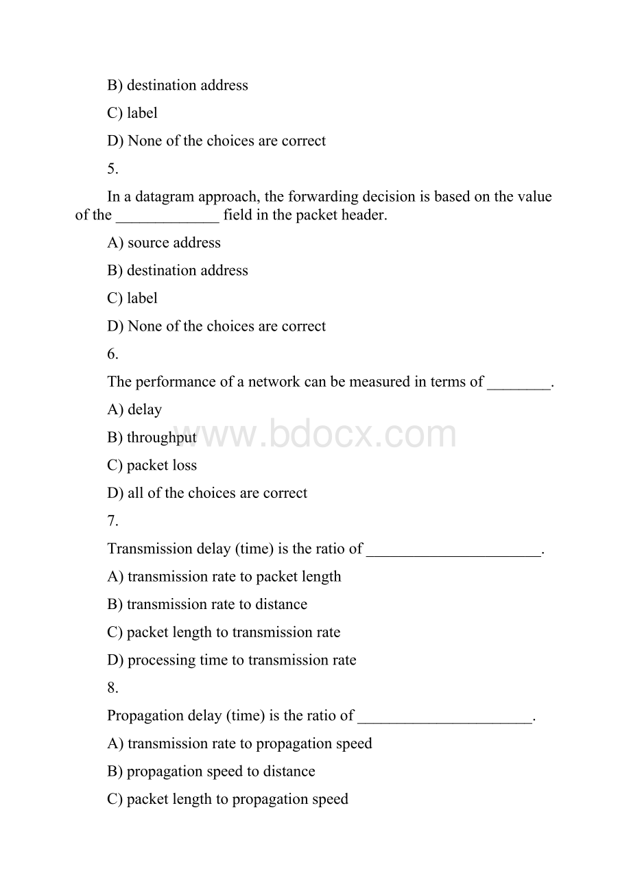 计算机网络教程自顶向下方法选择题及答案chapt4networklayerquizz.docx_第2页